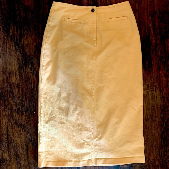 Christopher& Banks Yellow🌻 Jean Stretch Skirt